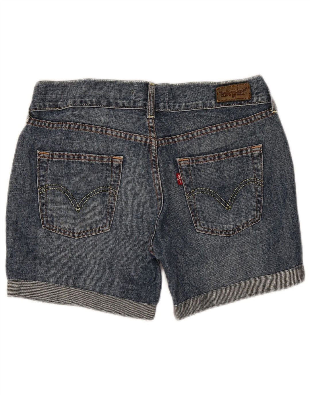 Levi's Damen-Jeansshorts, W32, groß, blaue Baumwolle