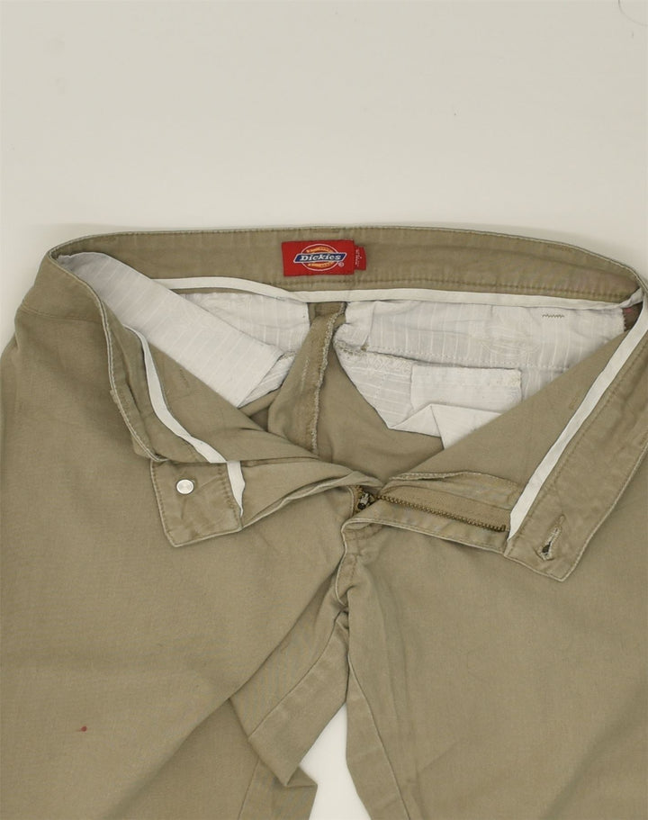 DICKIES Womens Bootcut Casual Trousers W28 L31 Khaki Cotton | Vintage Dickies | Thrift | Second-Hand Dickies | Used Clothing | Messina Hembry 