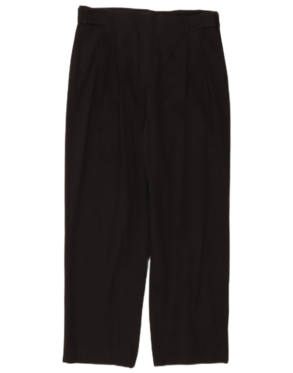 Massimo Dutti Damen-Anzughose mit hoher Taille, EU 40, Mittel W30 L28, Schwarz
