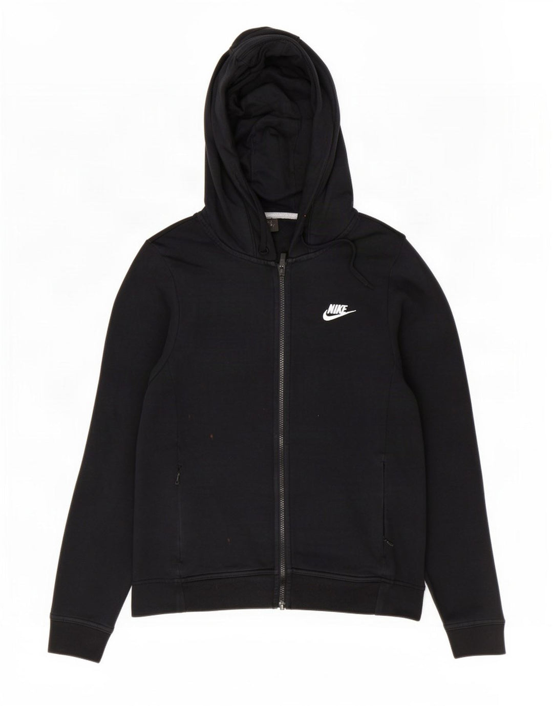 Nike Herren-Kapuzenpullover mit Reißverschluss, mittelschwarz, Baumwolle