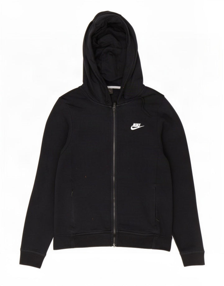 Nike Herren-Kapuzenpullover mit Reißverschluss, mittelschwarz, Baumwolle