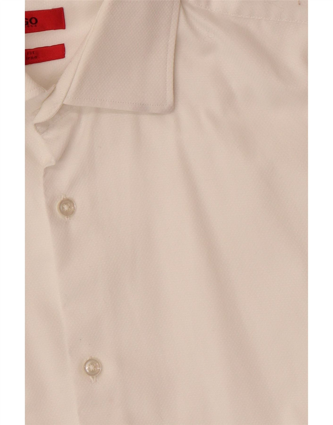 HUGO BOSS Herren Slim Fit Hemd Größe 38 15 Mittelweiß