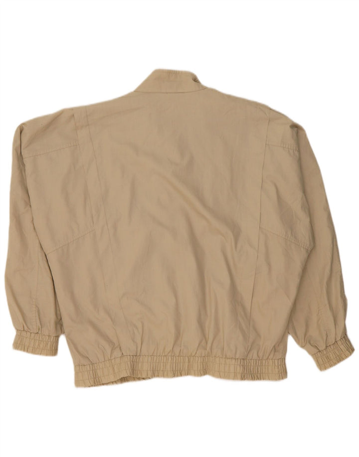 Vintage Herren Bomberjacke IT 52 XL Beige Polyester