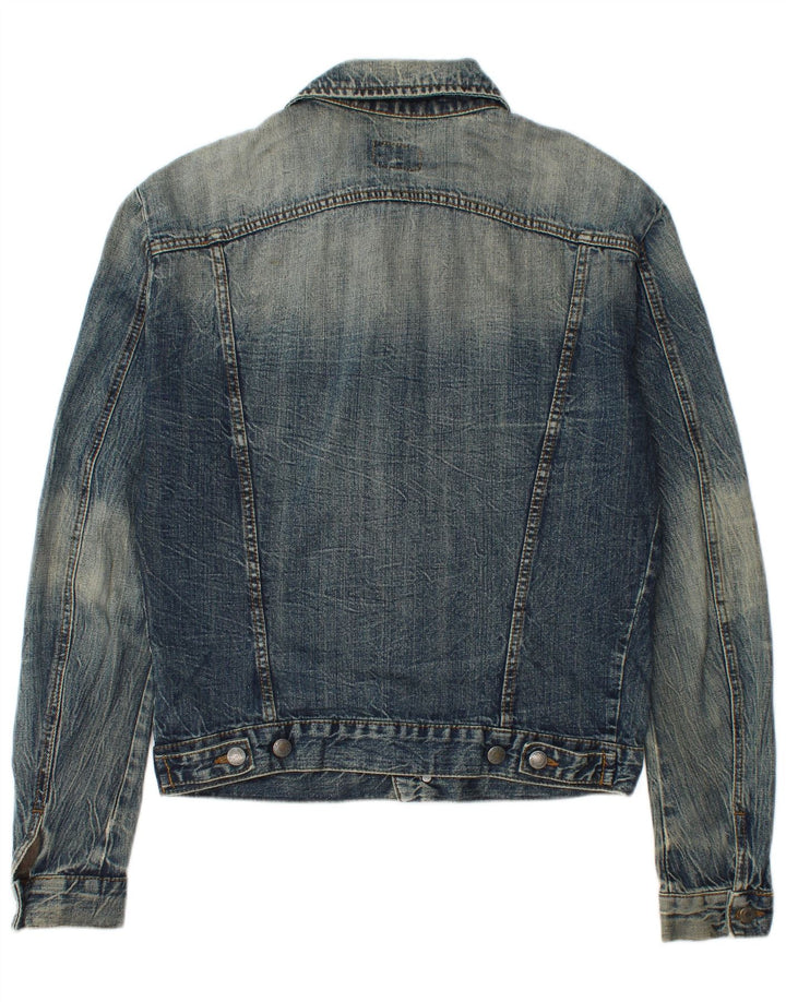 CALVIN KLEIN JEANS Herren Jeansjacke UK 38 Mittelblaue Baumwolle