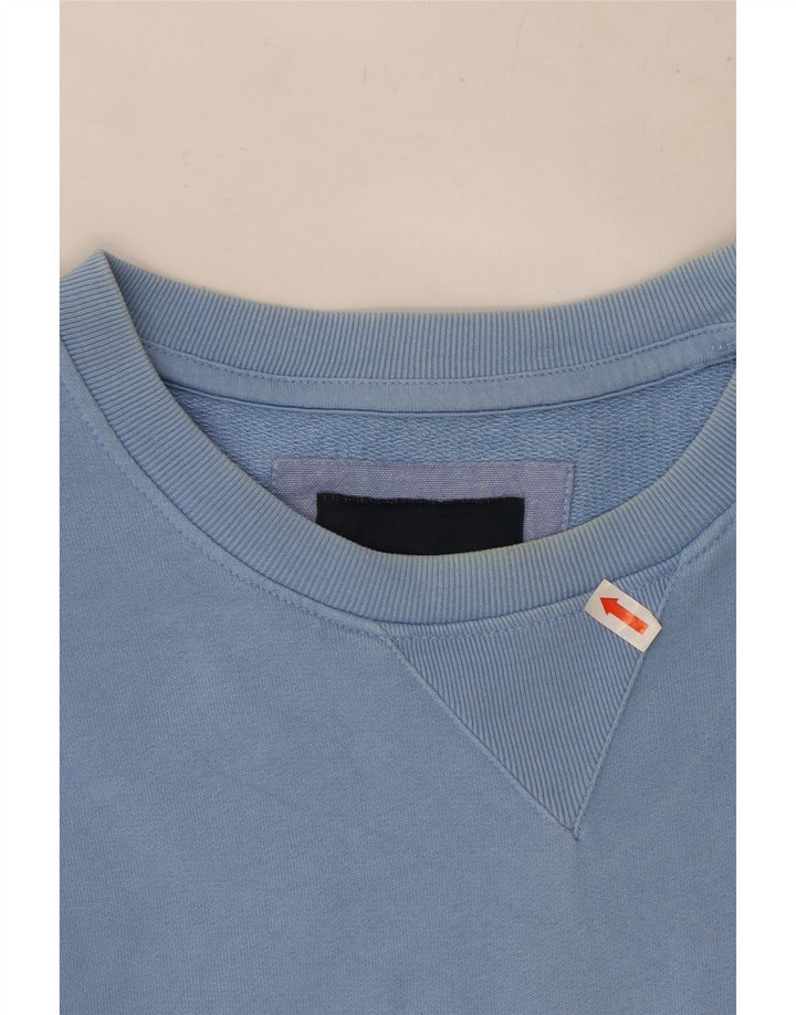 Crew Clothing Herren-Sweatshirt, Pullover, Größe L, Blau, Baumwolle
