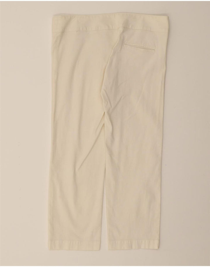 LACOSTE Womens Straight Casual Trousers Size 40 Medium W32 L23 Beige Vintage Lacoste and Second-Hand Lacoste from Messina Hembry 