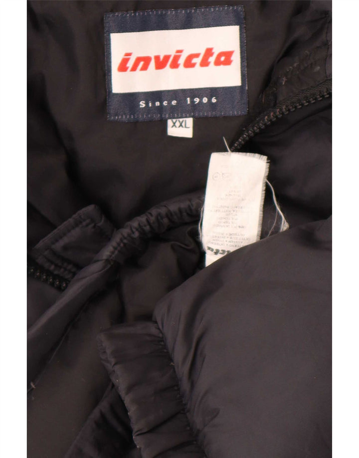 Invicta Herren-Jacke mit Kapuze, gepolstert, UK 44, 2XL, Schwarz, Polyamid