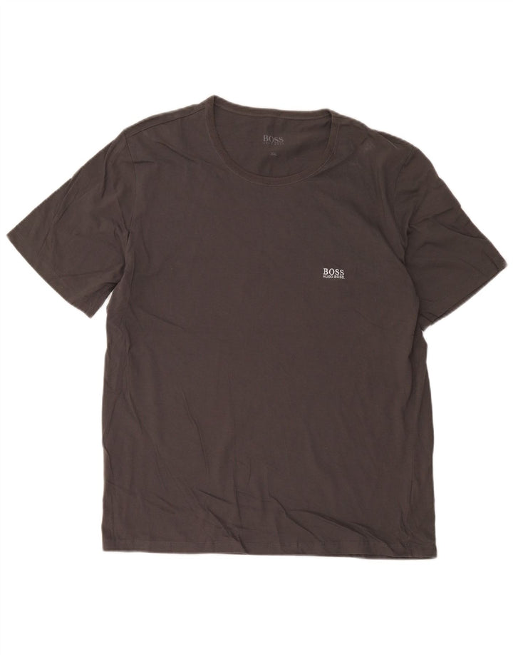 Hugo Boss Herren T-Shirt Top 2XL Grau Baumwolle