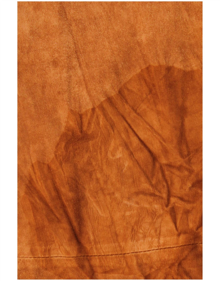 Vintage Damen Wildlederjacke IT 46 Großes braunes Leder