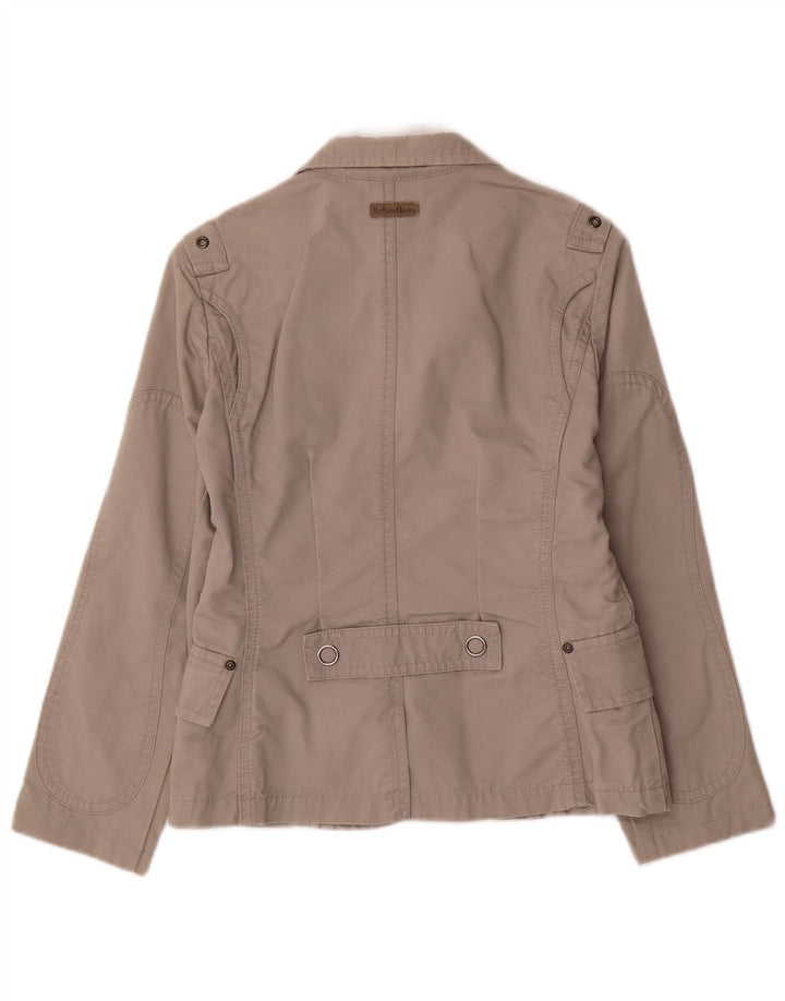 Marlboro Classics Damen Utility-Jacke EU 36 Small Beige Baumwolle