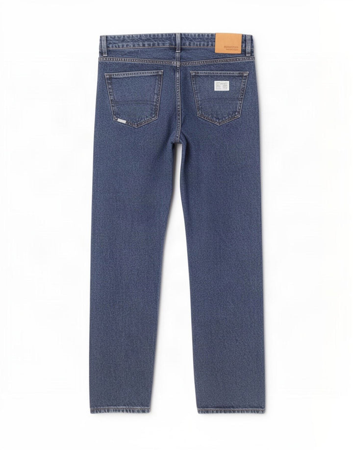 Superdry Herren Straight Jeans W32 L32 Blaue Baumwolle