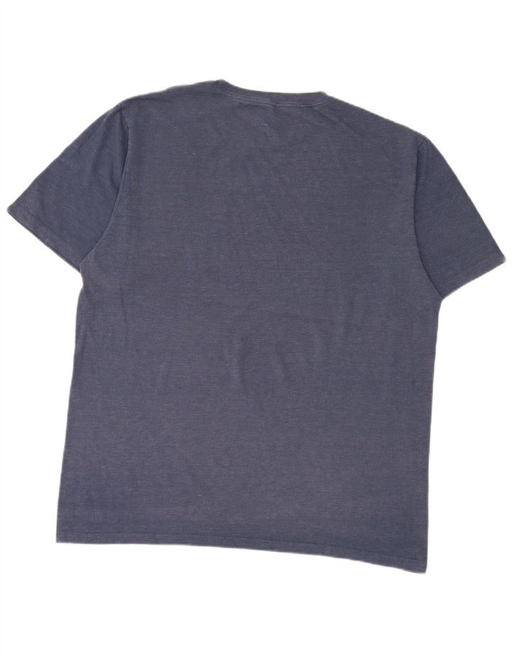 Converse Herren T-Shirt Top Large Blau Baumwolle