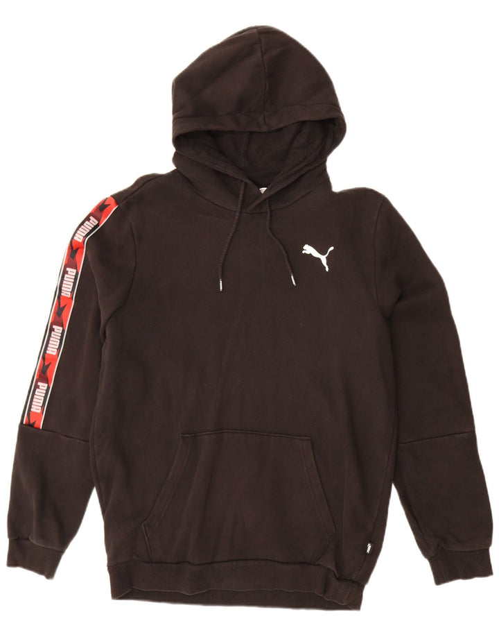 PUMA Herren Graphic Hoodie Pullover Small Schwarz Baumwolle
