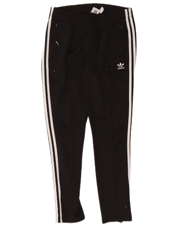 Adidas Damen Trainingshose UK 14 Mittelschwarze Baumwolle