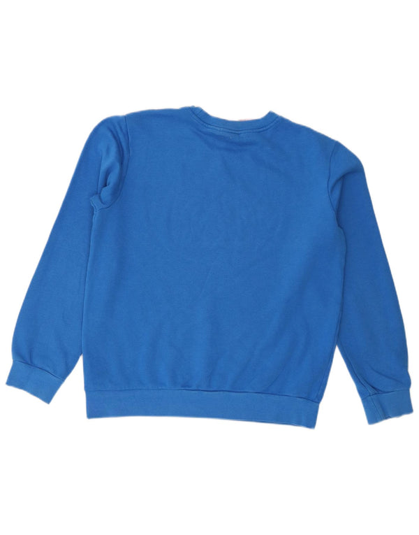 Adidas Jungen Grafik-Sweatshirt-Pullover 13–14 Jahre, blaue Baumwolle
