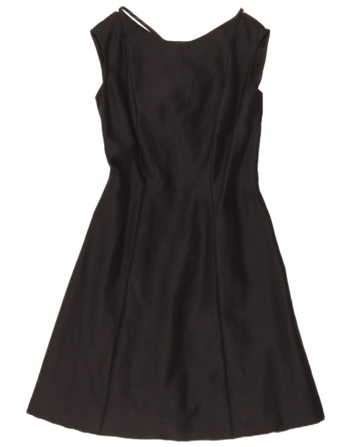 Vintage Damen Etuikleid UK 8 Small Schwarz