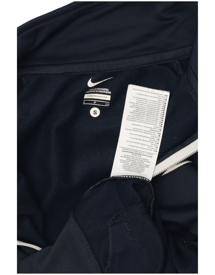 NIKE Herren-Trainingsanzug-Oberteil, Jacke, klein, marineblau, Farbblock-Polyester