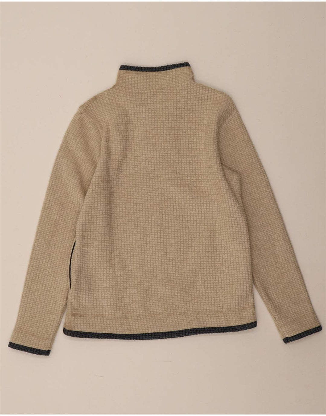 Weird Fish Damen-Fleecepullover mit Reißverschluss am Hals, UK 12, Mittelbeige, Polyester