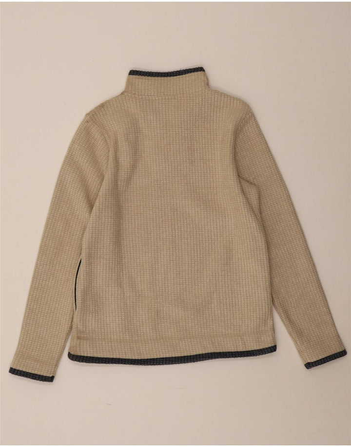 Weird Fish Damen-Fleecepullover mit Reißverschluss am Hals, UK 12, Mittelbeige, Polyester