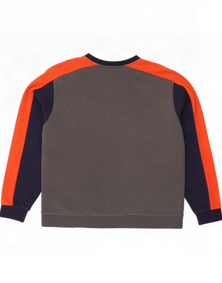 Lacoste Herren-Sweatshirt-Pullover, Größe 8 3XL, graue Colourblock-Baumwolle