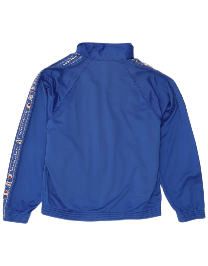 Champion Herren-Trainingsanzugoberteil mit Grafik, mittelblau, Farbblock