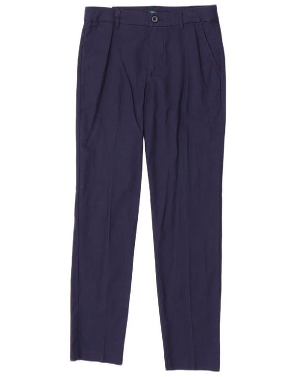 Benetton Slim Fit Chinohose für Jungen, 13–14 Jahre, 3XL W29 L31, Marineblau