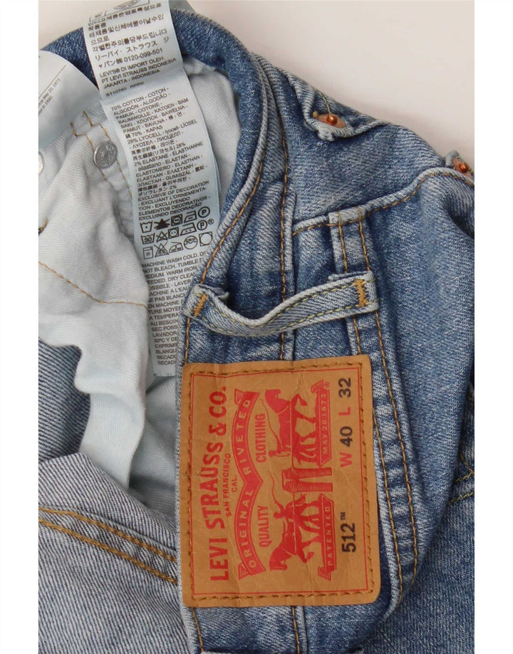 Levi's Herren 512 Slim Tapered Jeans W40 L32 Blaue Baumwolle