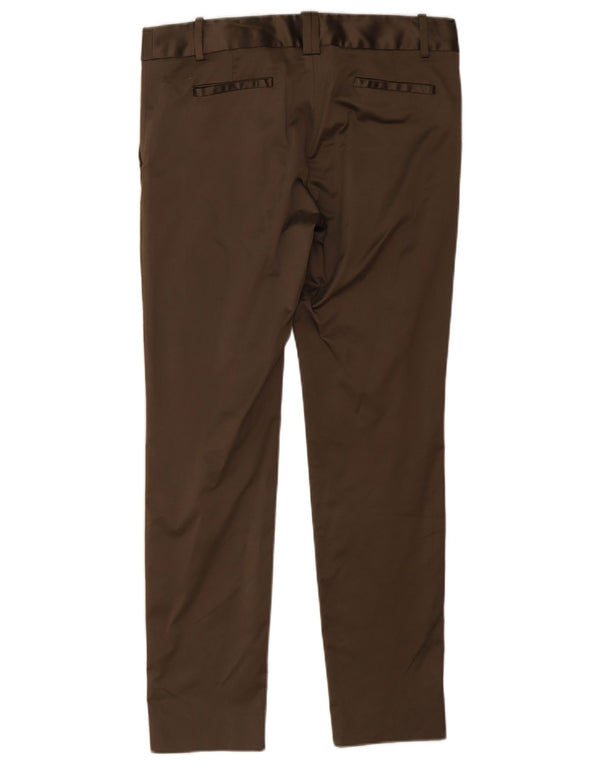 Zara Damen Skinny Chino-Hose EU 40 Medium W30 L28 Khaki Polyester