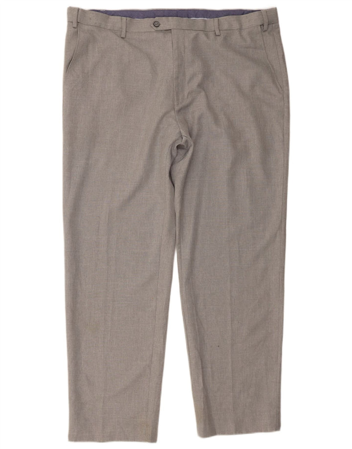 Marks & Spencer Herren-Anzughose, normal, W42, L31, grau, Polyester