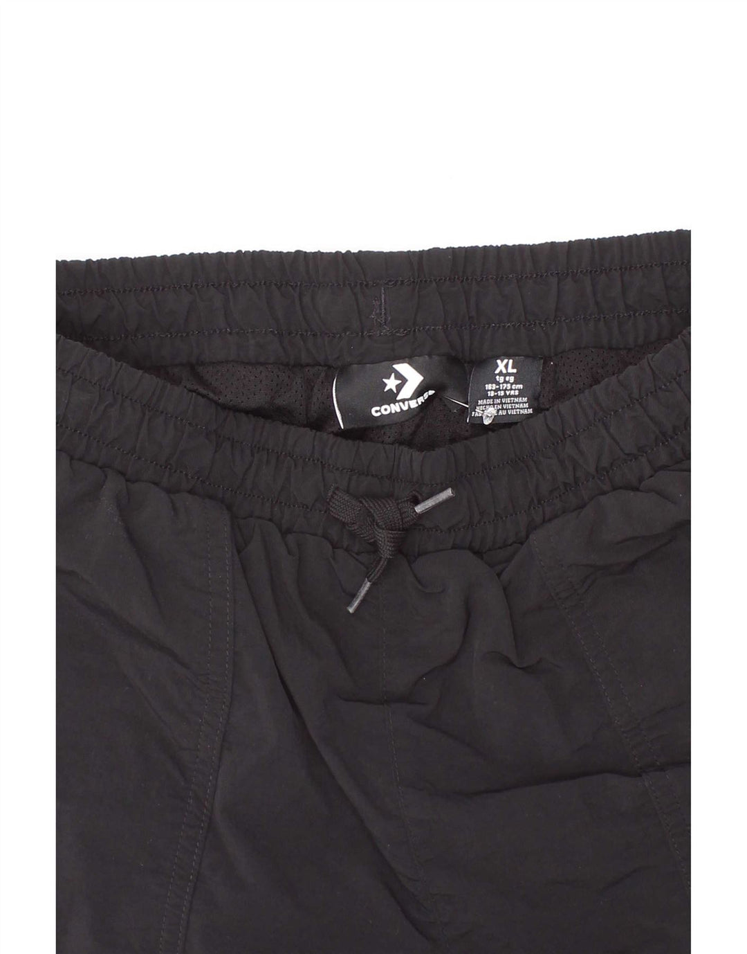 Converse Sportshorts für Jungen, 13–14 Jahre, XL, schwarzes Polyester