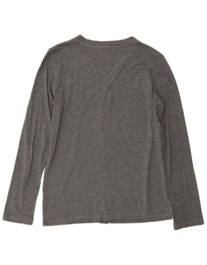 Carhartt Damen-Cardigan-Pullover UK 14 Mittelgraue Baumwolle