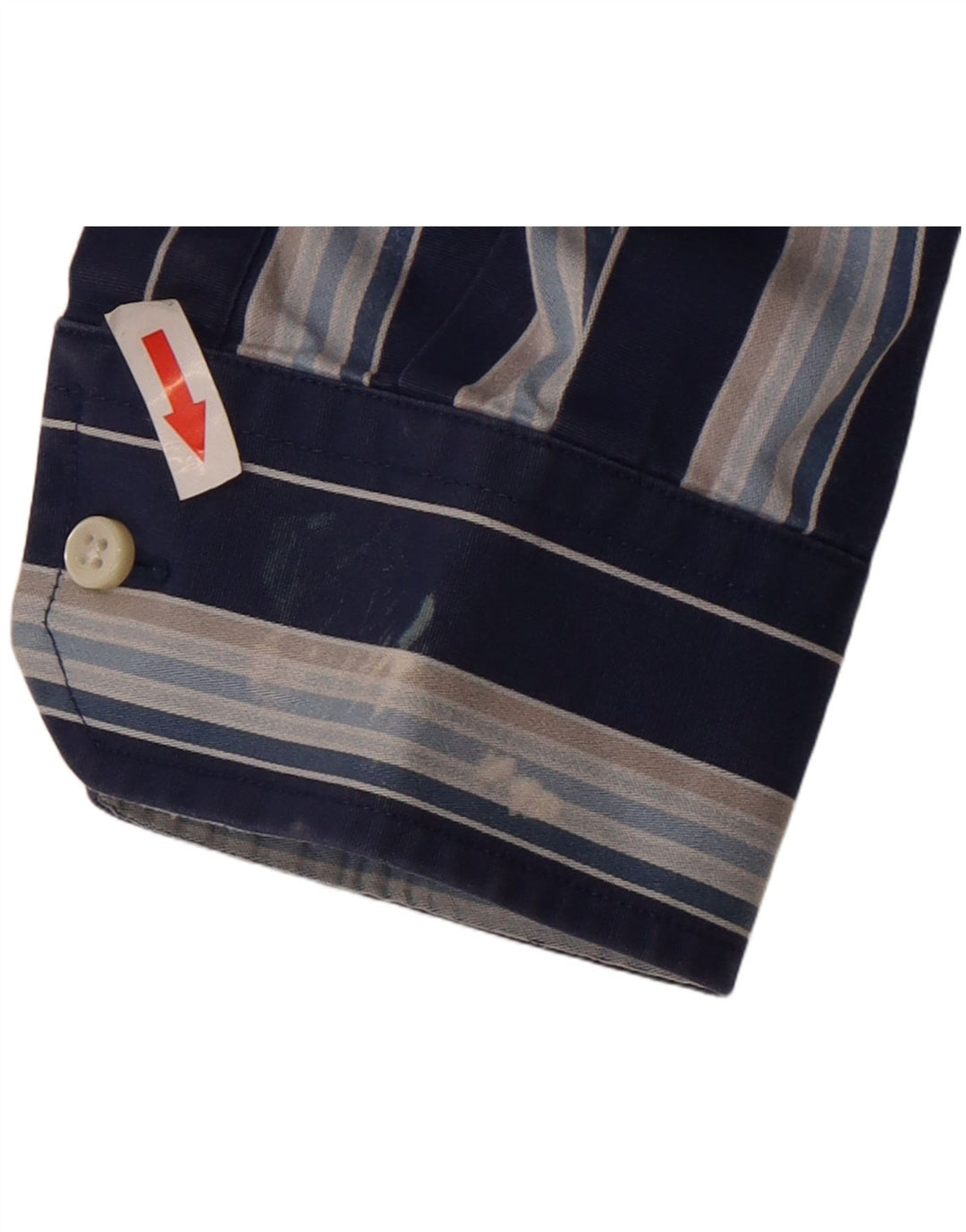 TOMMY HILFIGER Herrenhemd, groß, marineblau, gestreift, Baumwolle