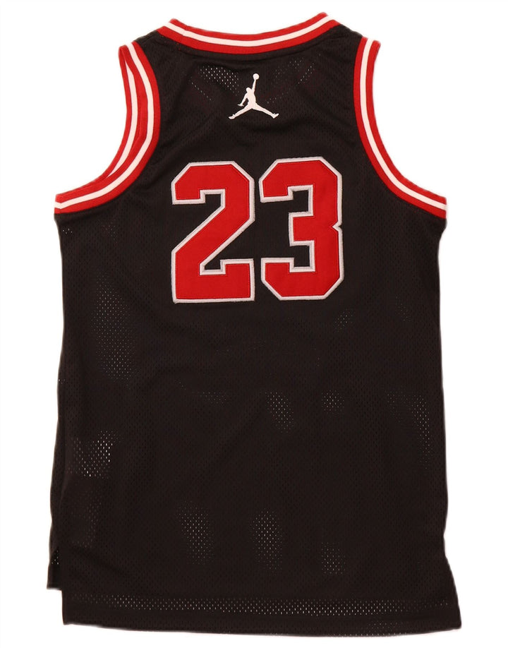 Jordan Boys Graphic Vest Top 10-11 Years Medium Black Polyester