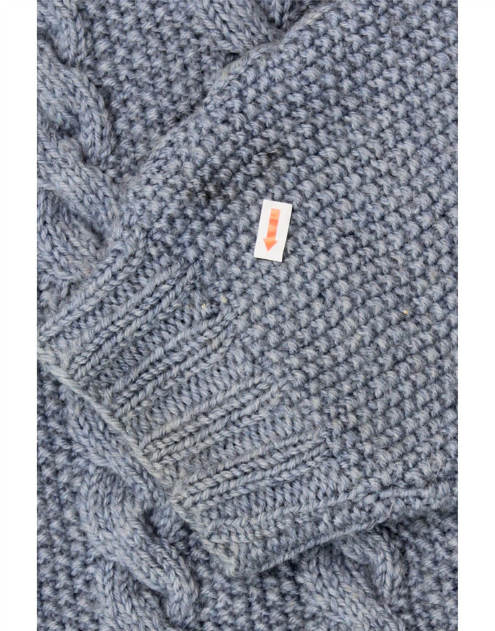 VINTAGE Womens V-Neck Jumper Sweater UK 16 Large Blue Vintage Vintage and Second-Hand Vintage from Messina Hembry 
