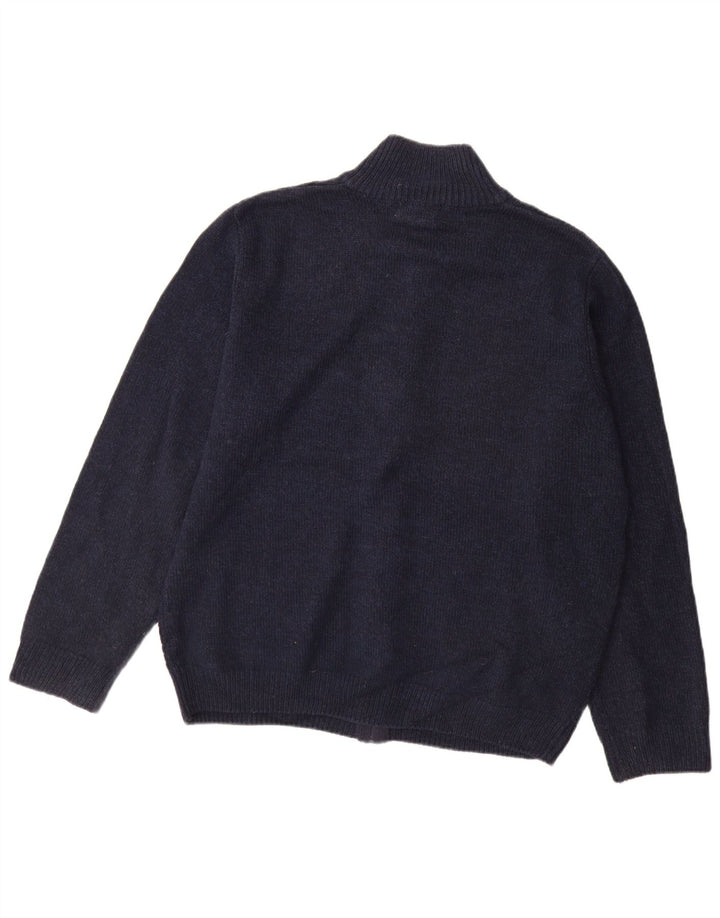 Marks & Spencer Herren-Cardigan mit durchgehendem Reißverschluss, XL, Marineblau, Acryl