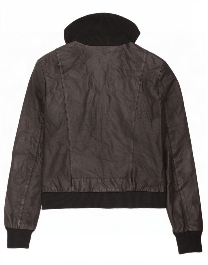Oviesse Damen Lederjacke IT 46 Large Schwarz