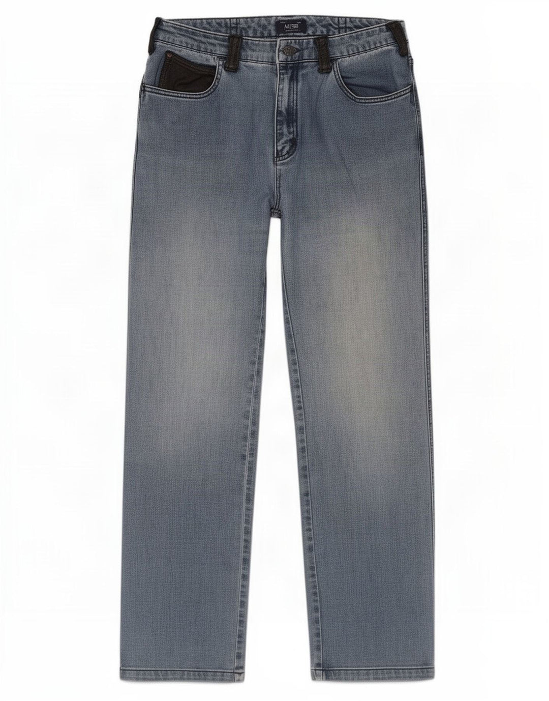 Armani Damen Straight Jeans W30 L27 Blau