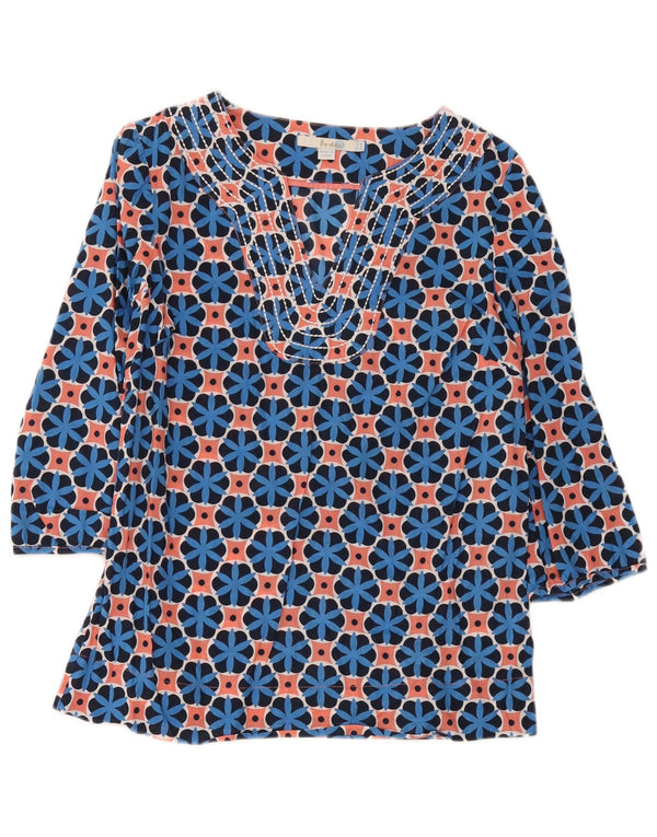 Boden Damen-Tunika-Oberteil mit 3/4-Ärmeln, Größe M, mehrfarbig, geometrisch