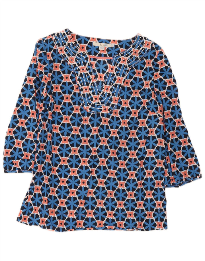 Boden Damen-Tunika-Oberteil mit 3/4-Ärmeln, Größe M, mehrfarbig, geometrisch