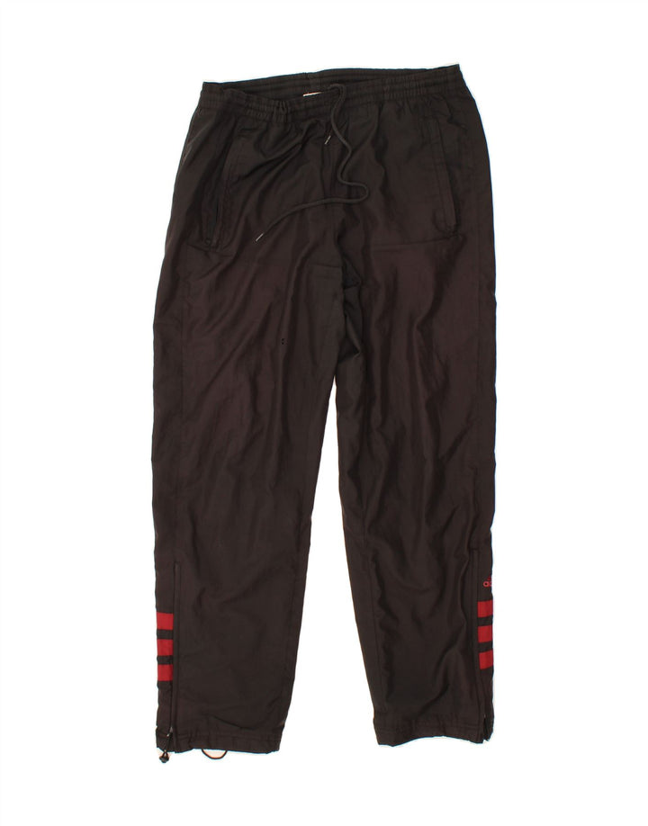 ADIDAS Mens Tracksuit Trousers UK 36/38 Small Black Polyester Vintage Adidas and Second-Hand Adidas from Messina Hembry 
