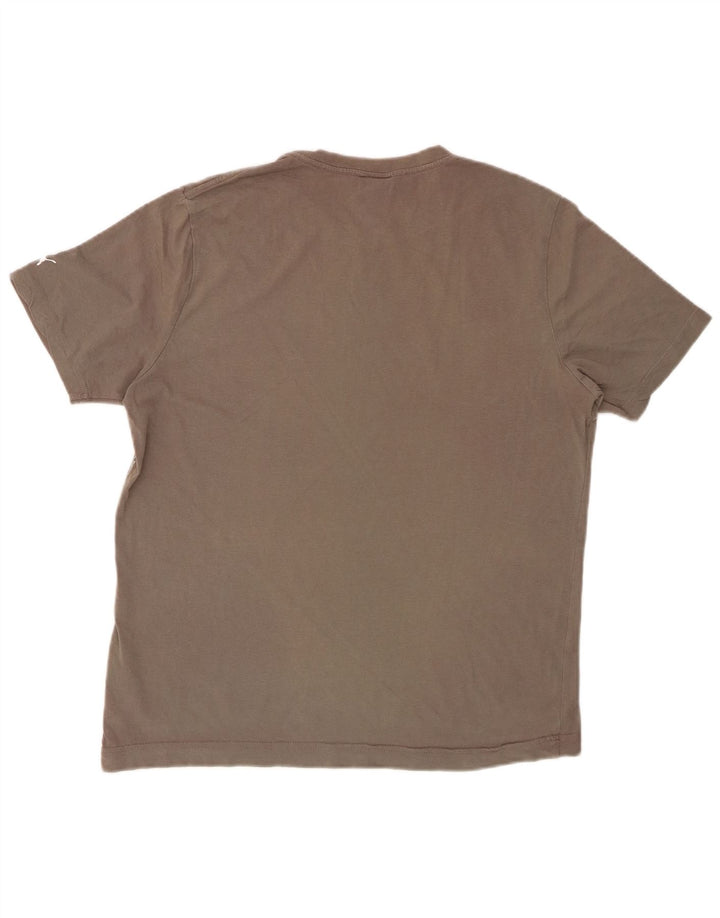 PUMA Herren Grafik-T-Shirt-Oberteil aus mittelgrauer Baumwolle