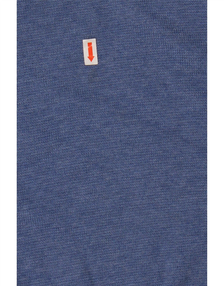 Nautica Herren-Pullover mit V-Ausschnitt, groß, aus blauer Baumwolle