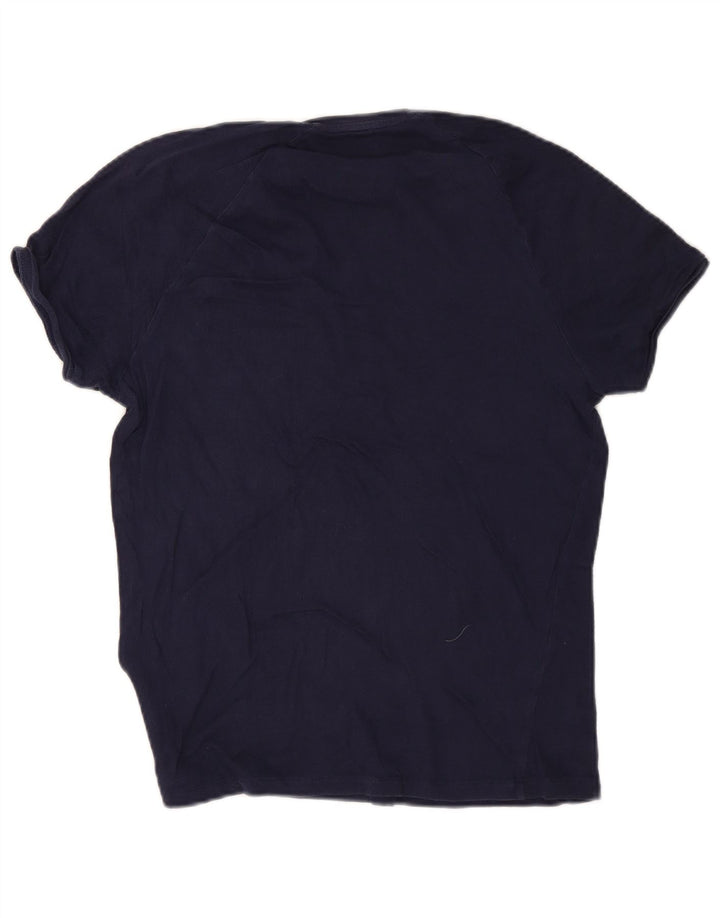 Zara Herren T-Shirt Top Small Marineblau