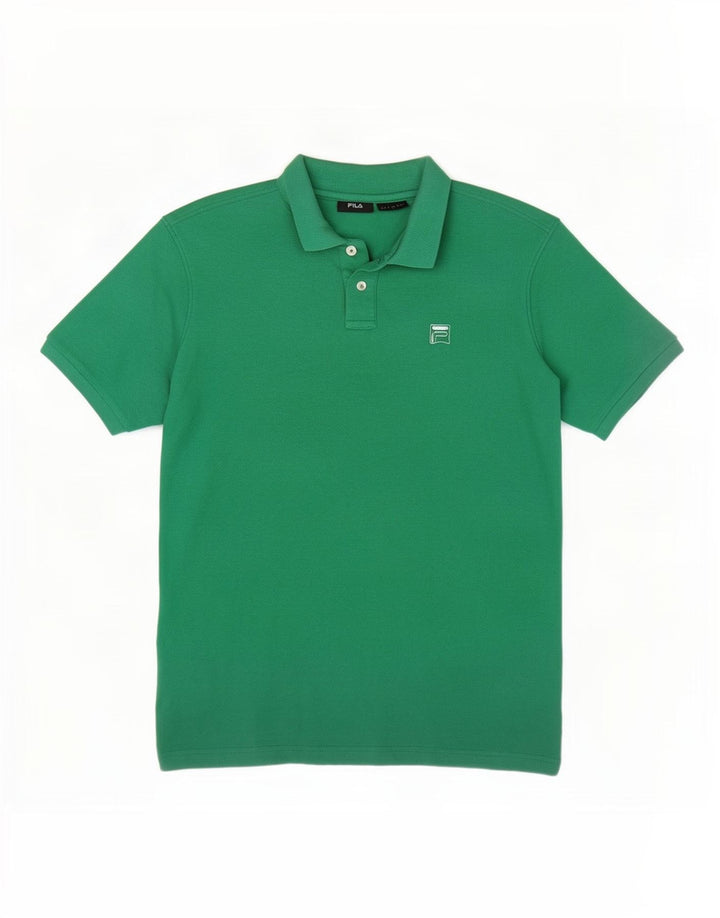 Fila Herren Poloshirt Große grüne Baumwolle
