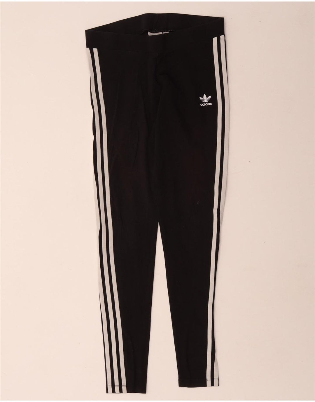 Adidas Damen Leggings UK 12 Medium Schwarz