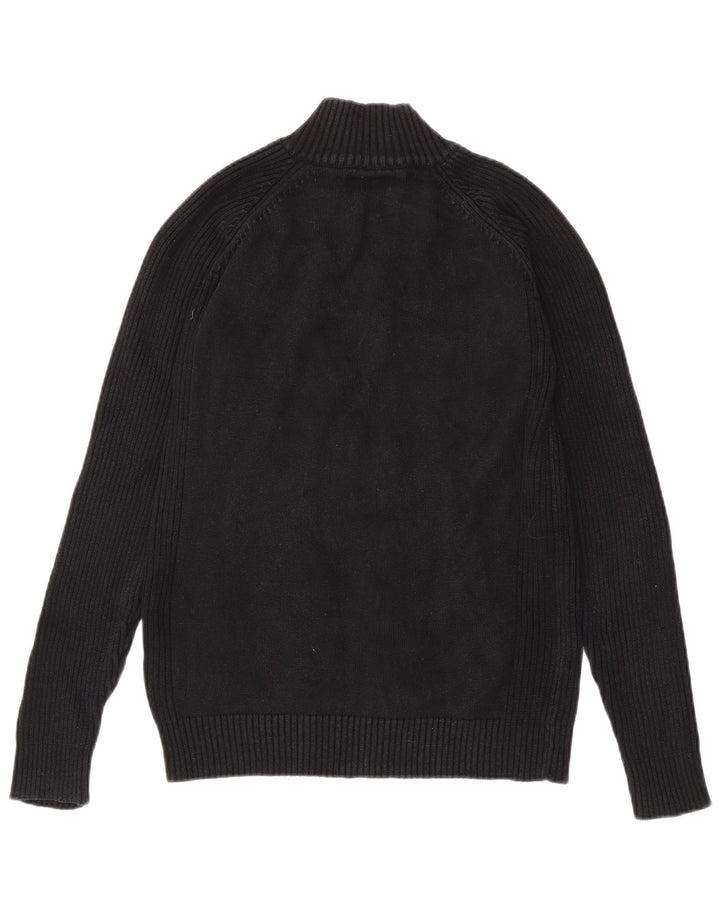 Zara Herren-Cardigan-Pullover, groß, Schwarz