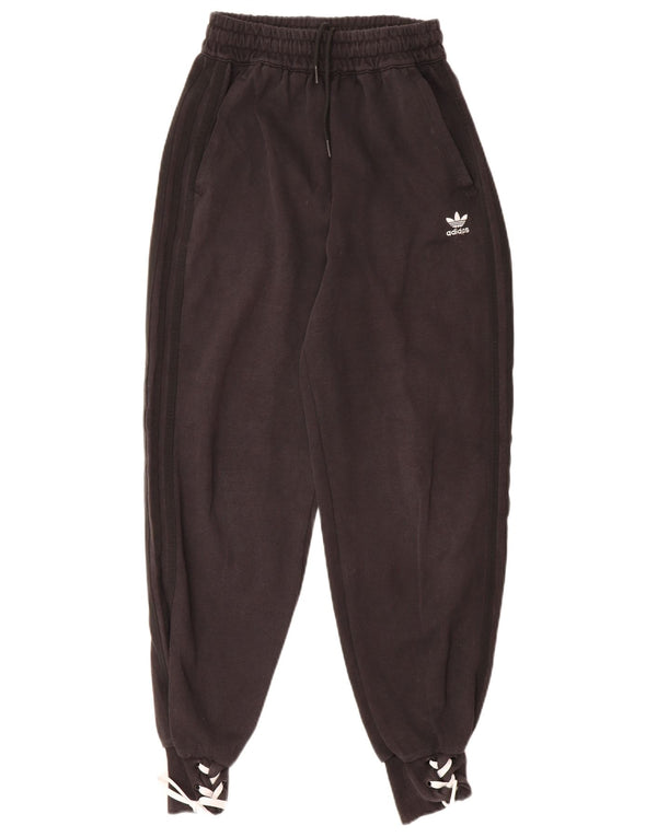Adidas Damen Graphic Trainingshose Jogger UK 4 XS Schwarz