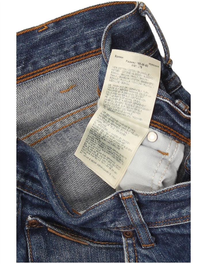 Wrangler Herren Straight Jeans W32 L30 Blaue Baumwolle