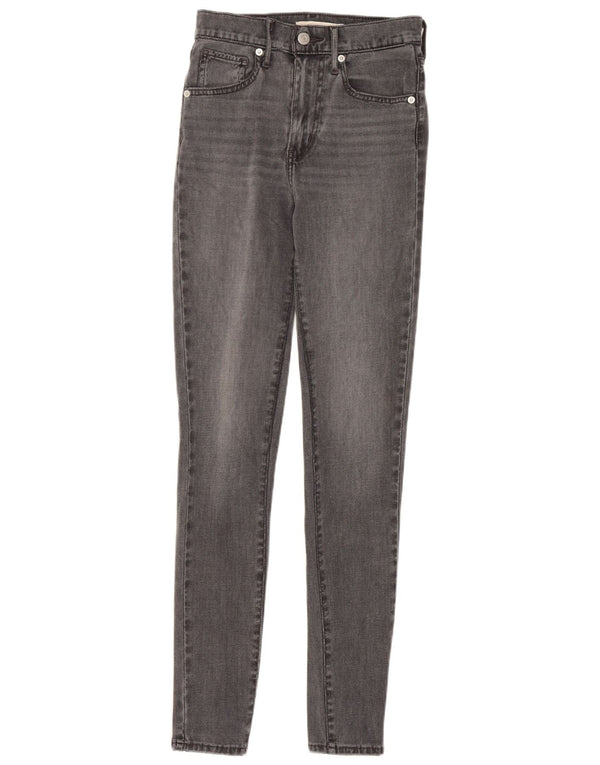 Levi's Damen Mile High Super Skinny Jeans W24 L30 Grau