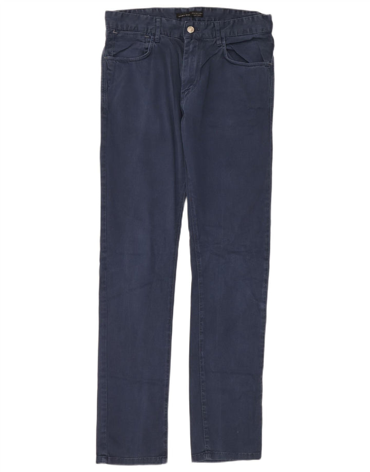 Zara Herren Slim Freizeithose EU 40 Medium W31 L34 Blau